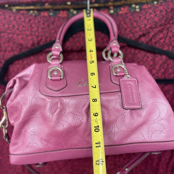 Coach Mauve Leather bag Satchel Shoulder bag - Picture 7 of 8